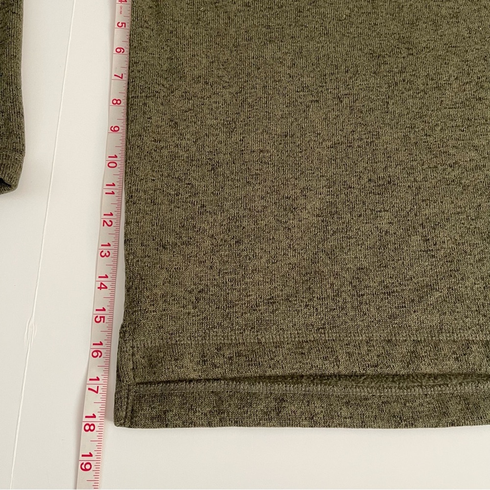 Men's Wrangler Long Sleeve fleece Quarter-Zip - Olive size Medium - Picture 3 of 8